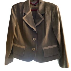 Albert Nipon Beige Women's Blazer